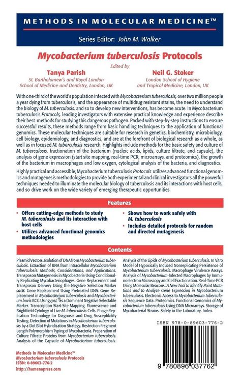 Produktbild: Mycobacterium Tuberculosis Protocols