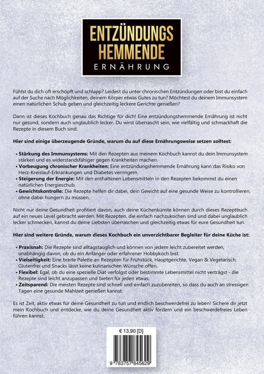 Produktbild: Entz&uuml;ndungshemmende Ern&auml;hrung