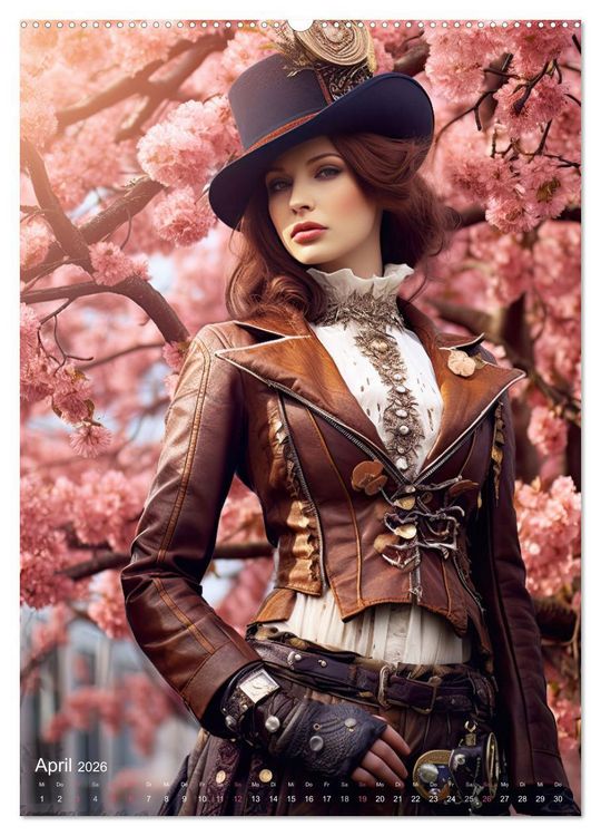 Produktbild: Steampunk Ladies (Wandkalender 2026 DIN A2 hoch), CALVENDO Monatskalender