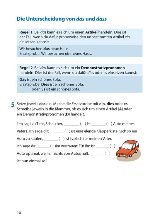 Rechtschreibtraining ab 5. Klasse und für Erwachsene
