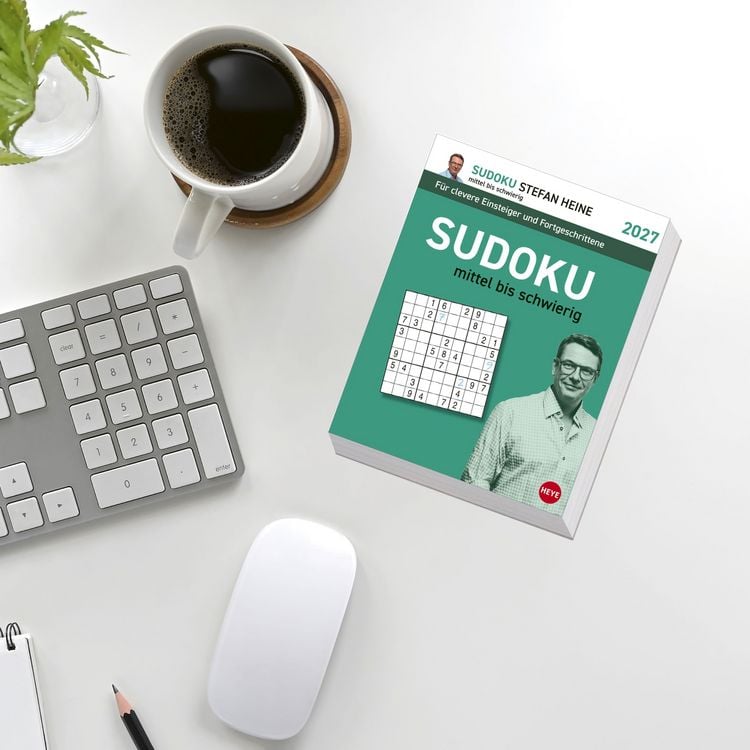 Produktbild: Stefan Heine Sudoku mittel bis schwierig Tagesabrei&szlig;kalender 2027