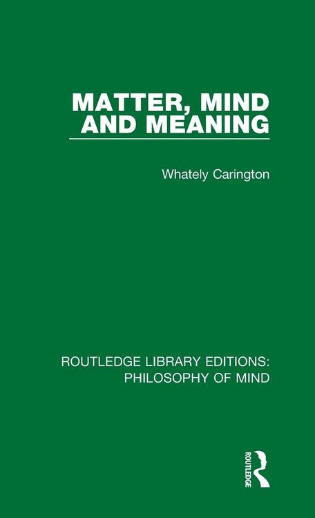 Produktbild: Matter, Mind and Meaning