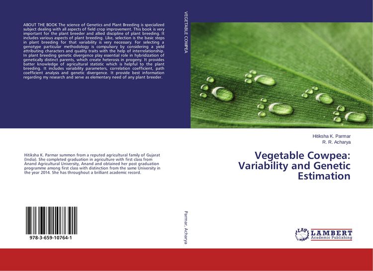 Produktbild: Vegetable Cowpea: Variability and Genetic Estimation