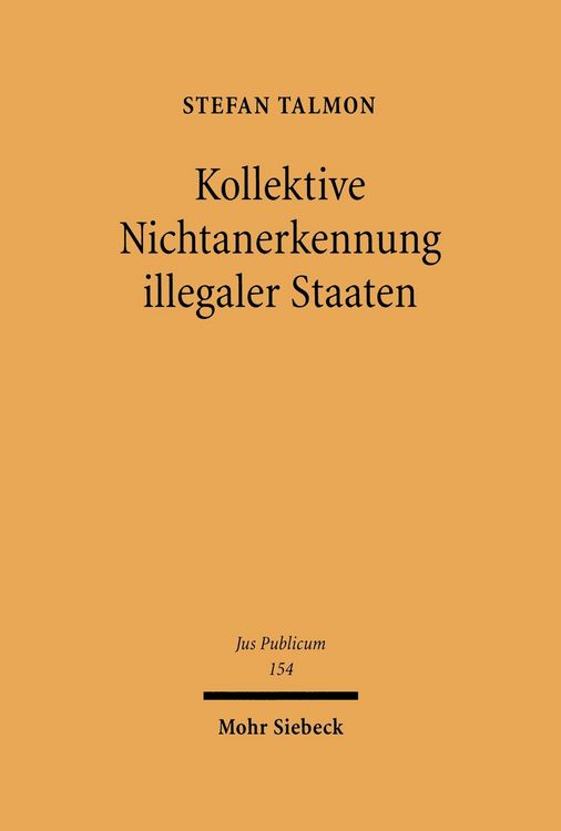 Produktbild: Kollektive Nichtanerkennung illegaler Staaten