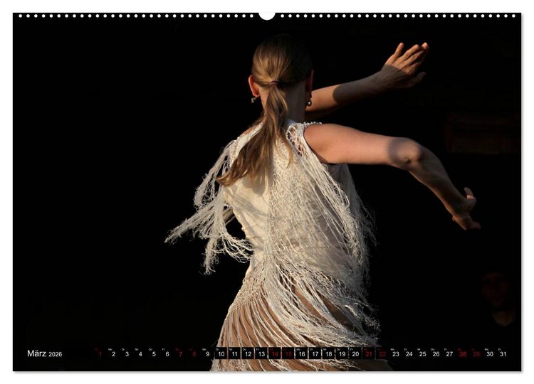 Produktbild: Flamenco. Spanischer Tanz (hochwertiger Premium Wandkalender 2026 DIN A2 quer), Kunstdruck in Hochglanz