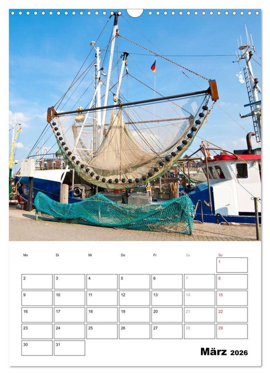 Produktbild: Neuharlingersiel Hafenromantik / Planer (Wandkalender 2026 DIN A3 hoch), CALVENDO Monatskalender