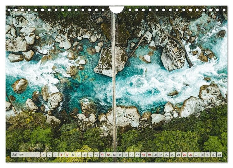 Produktbild: Neuseeland - Landschaftstr&auml;ume (Wandkalender 2026 DIN A4 quer), CALVENDO Monatskalender