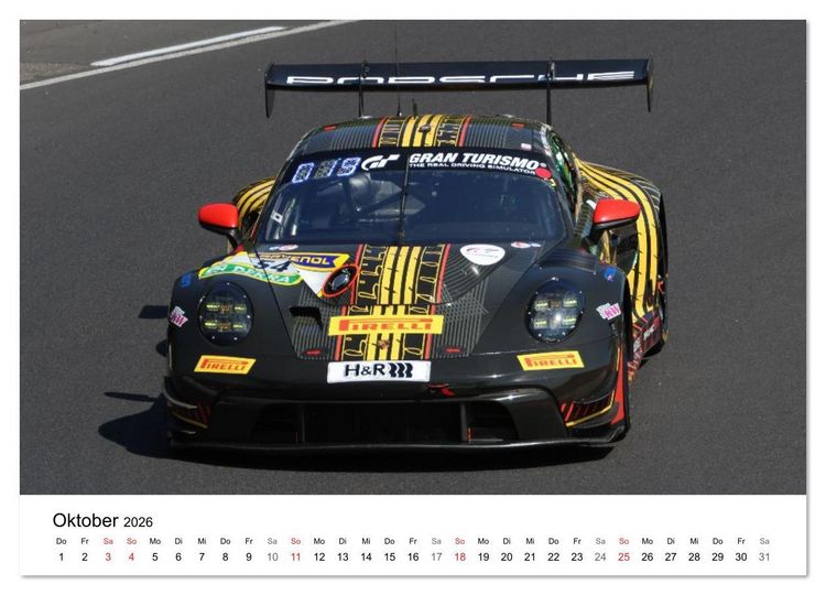 Produktbild: Motorsport aus Zuffenhausen (Wandkalender 2026 DIN A4 quer), CALVENDO Monatskalender