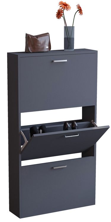 Produktbild: Holz Regal Schuhschrank Schuhkipper Sulos M