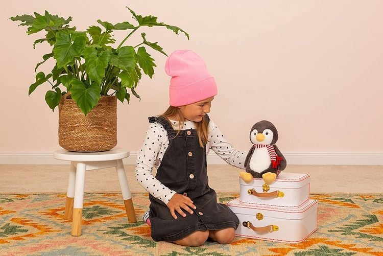 Produktbild: Teddy Hermann 93935 - Pinguin Pancho, 23 cm, Herzekind, Pl&uuml;schtier