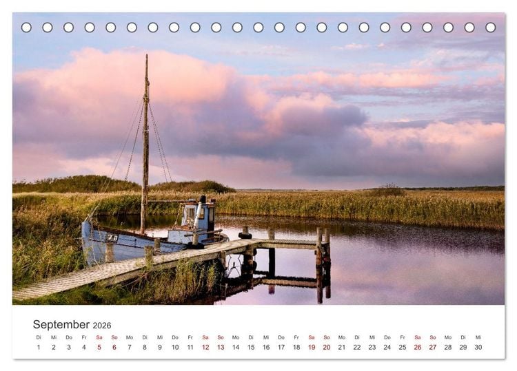 Produktbild: D&auml;nemarks Nordseezauber (Tischkalender 2026 DIN A5 quer), CALVENDO Monatskalender