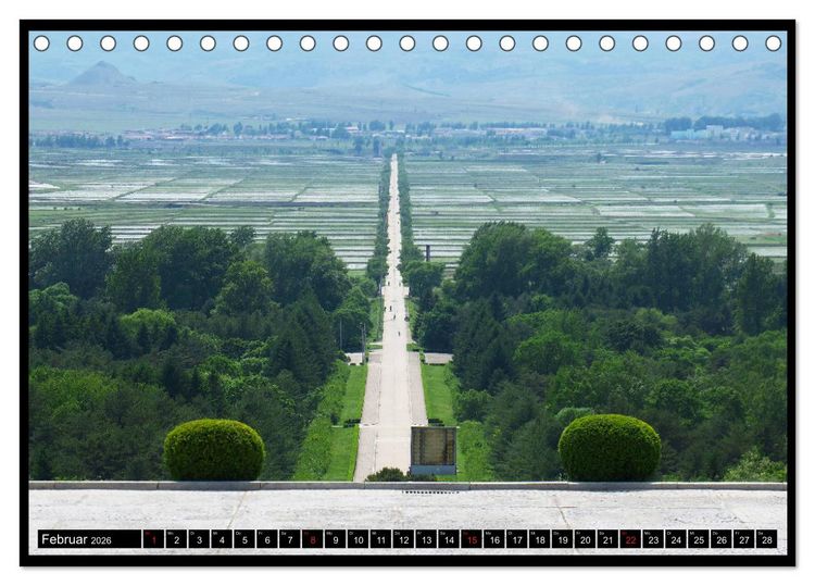 Produktbild: Nordkorea - Die gro&szlig;e Leere (Tischkalender 2026 DIN A5 quer), CALVENDO Monatskalender