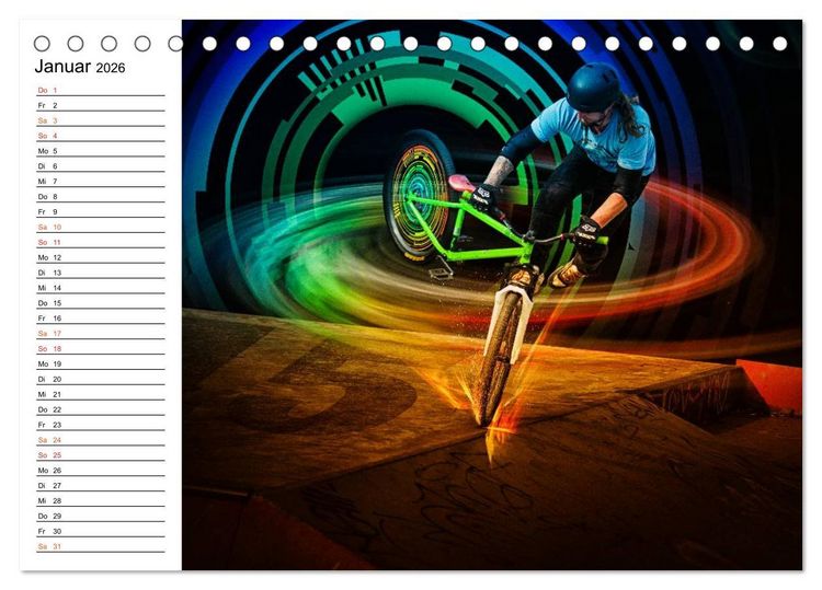 Produktbild: BMX My Life (Tischkalender 2026 DIN A5 quer), CALVENDO Monatskalender