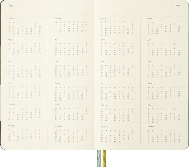 Produktbild: Moleskine 18 Monate Der Herr der Ringe Wochen-Notizkalender 2026/2027, L/A5, 1 Wo = 1 Seite, fester Einband