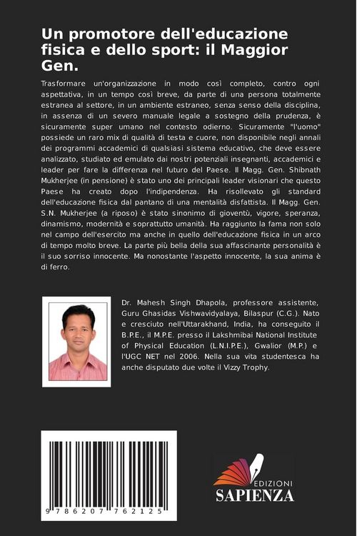 Produktbild: Un promotore dell'educazione fisica e dello sport: il Maggior Gen.