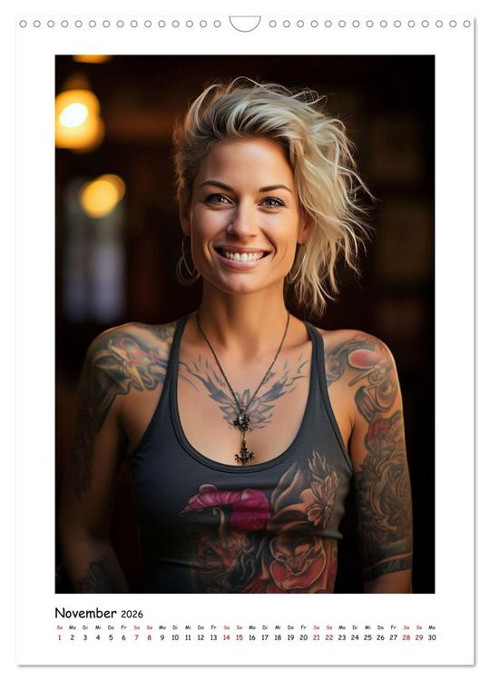 Produktbild: Tattoo to me too (Wandkalender 2026 DIN A3 hoch), CALVENDO Monatskalender