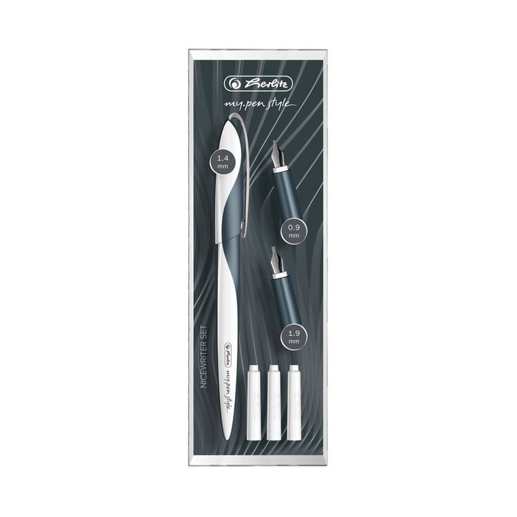 Produktbild: Herlitz Nicewriter-Set my.pen Kalligrafie, Dark Shale