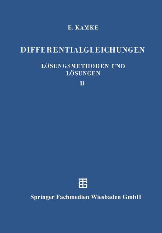 Produktbild: Differentialgleichungen L&ouml;sungsmethoden und L&ouml;sungen