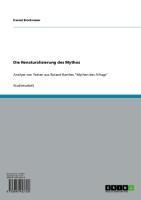 Produktbild: Die Renaturalisierung des Mythos