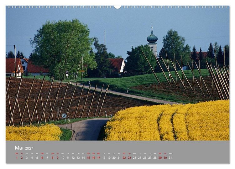 Produktbild: Hallertau (Wandkalender 2027 DIN A2 quer), CALVENDO Monatskalender