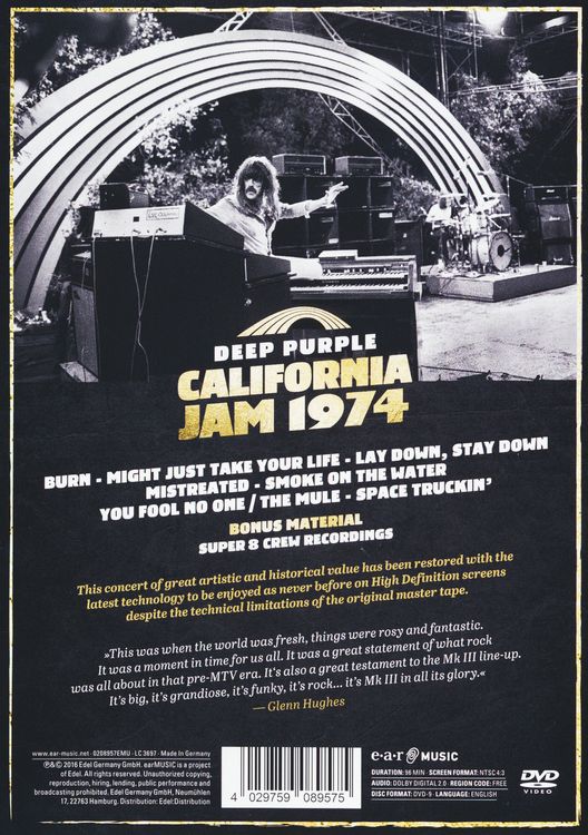 Produktbild: Deep Purple - California Jam '74