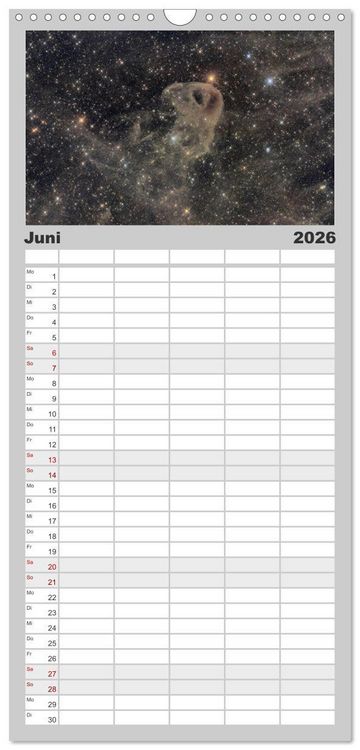 Produktbild: Familienplaner 2026 - Deepsky XVIII mit 5 Spalten (Wandkalender, 21 x 45 cm) CALVENDO