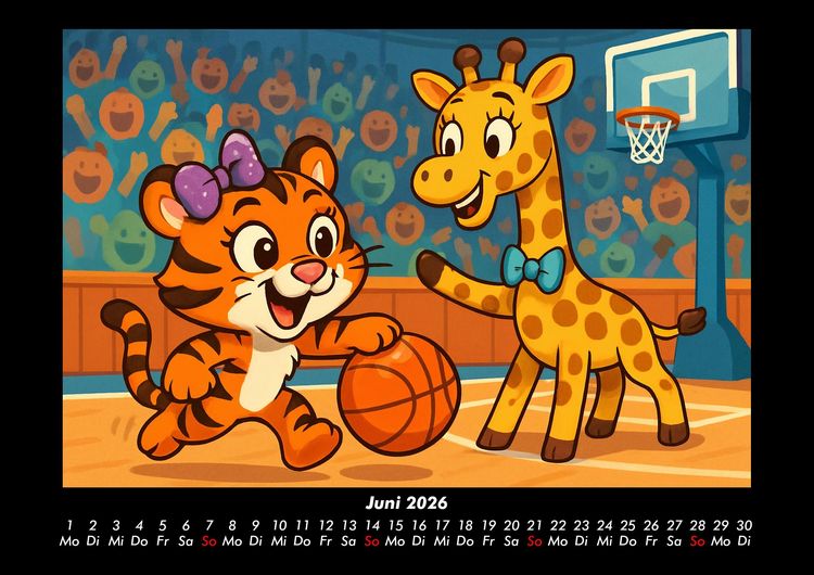 Produktbild: Tina & Nala bei den Olympischen Spielen 2026 Fotokalender DIN A3