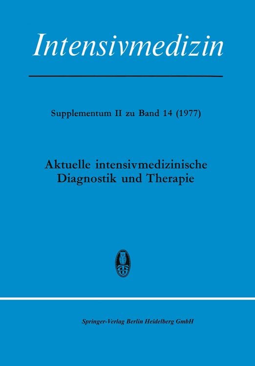 Produktbild: Aktuelle Intensivmedizinische Diagnostik und Therapie