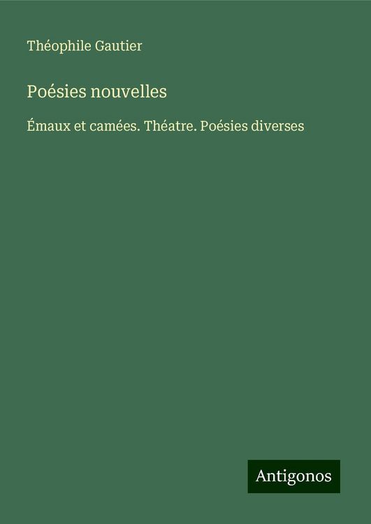 Poésies nouvelles