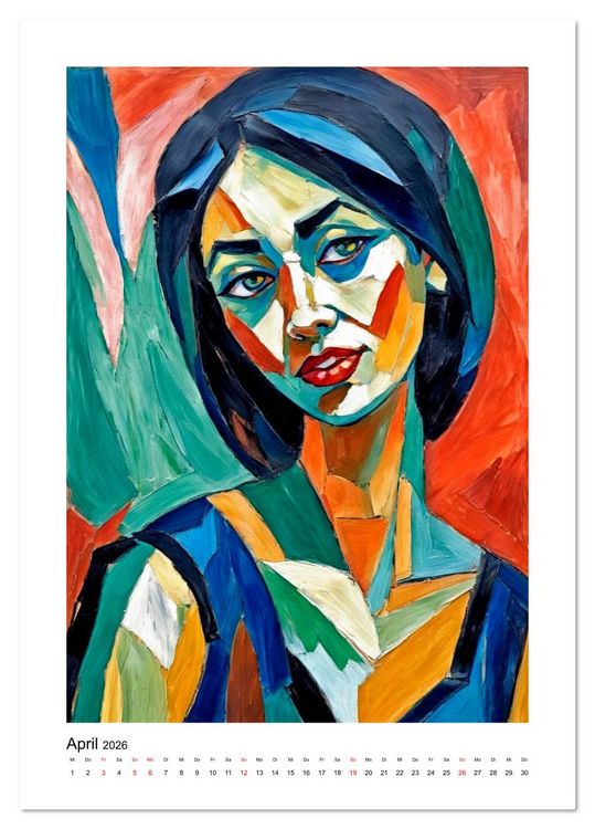 Produktbild: Expressionistische Ans&auml;tze in der Kunst der Moderne (Tischkalender 2026 DIN A5 hoch), CALVENDO Monatskalender