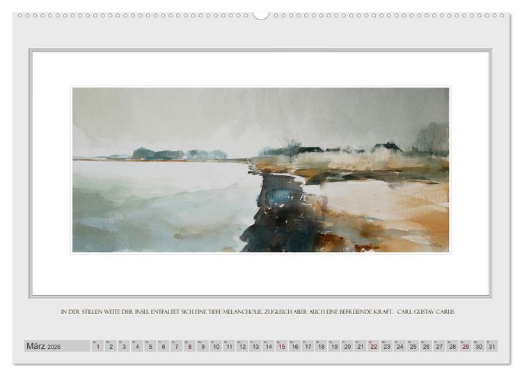 Produktbild: Zauber einer Insel (hochwertiger Premium Wandkalender 2026 DIN A2 quer), Kunstdruck in Hochglanz