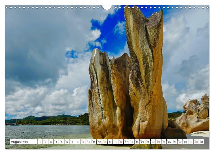 Produktbild: Seychellen - Ein letztes Paradies auf Erden (Wandkalender 2026 DIN A3 quer), CALVENDO Monatskalender