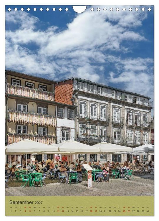 Produktbild: Die Stadt Guimar&atilde;es liegt im Norden Portugals im Distrikt Braga. (Wandkalender 2027 DIN A4 hoch), CALVENDO Monatskalender