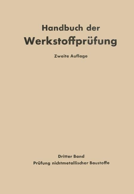 Produktbild: Die Pr&uuml;fung nichtmetallischer Baustoffe