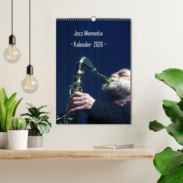 Produktbild: Jazz Momente - Kalender 2026 - (Wandkalender 2026 DIN A3 hoch), CALVENDO Monatskalender