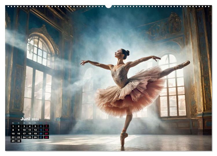 Produktbild: BALLETT - ein Hauch Magie (Wandkalender 2026 DIN A2 quer), CALVENDO Monatskalender