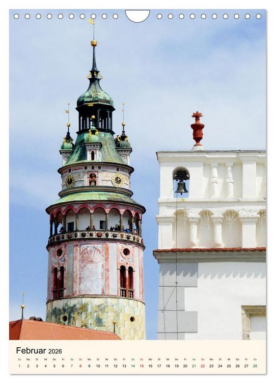 Produktbild: Krumau in Tschechien - Wundersch&ouml;nes Cesky Krumlov (Wandkalender 2026 DIN A4 hoch), CALVENDO Monatskalender