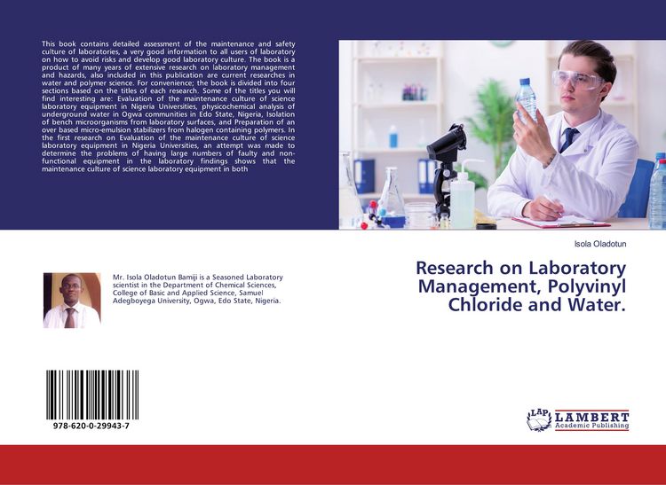 Produktbild: Research on Laboratory Management, Polyvinyl Chloride and Water.