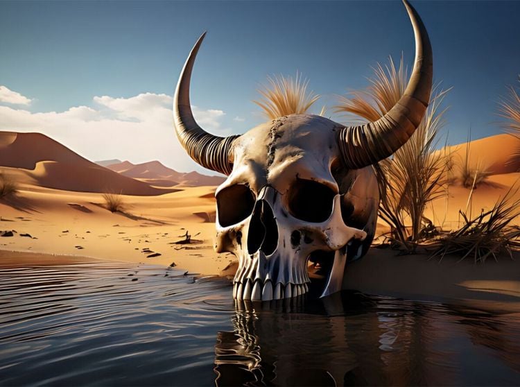 Produktbild: CALVENDO Puzzle Der W&auml;chter am Wasserloch | 2000 Teile Lege-Gr&ouml;&szlig;e 90x67cm Foto-Puzzle f&uuml;r gl&uuml;ckliche Stunden