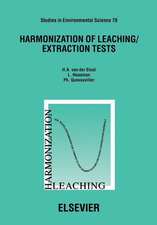 Produktbild: Harmonization of Leaching/Extraction Tests