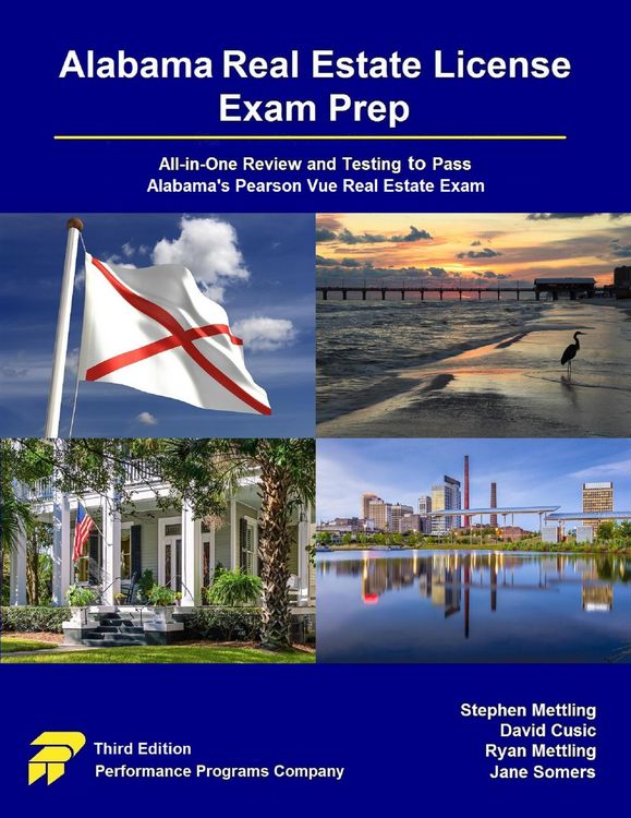 Produktbild: Alabama Real Estate License Exam Prep: All-in-One Review and Testing to Pass Alabama's Pearson Vue Real Estate Exam