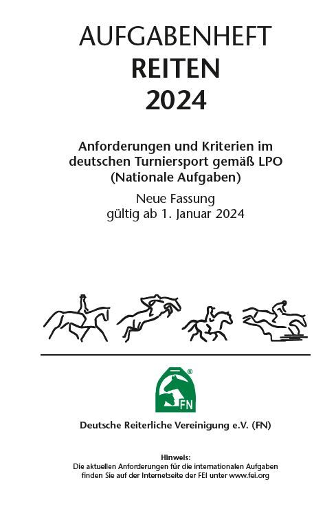 Produktbild: Aufgabenheft &ndash; Reiten 2024