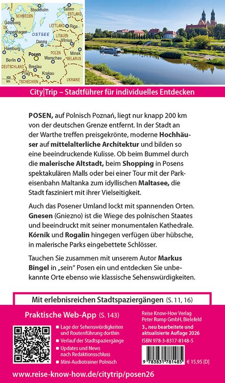 Produktbild: Reise Know-How CityTrip Posen / Poznań