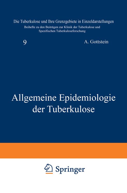Produktbild: Allgemeine Epidemiologie der Tuberkulose