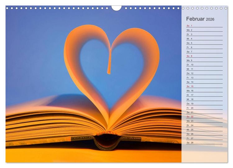 Produktbild: Tage von Herzen (Wandkalender 2026 DIN A3 quer), CALVENDO Monatskalender