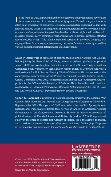 Produktbild: Congress and the Politics of National Security