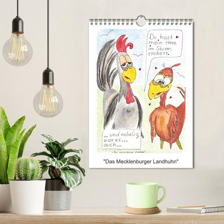 Produktbild: Das mecklenburger Landhuhn (Wandkalender 2026 DIN A4 hoch), CALVENDO Monatskalender