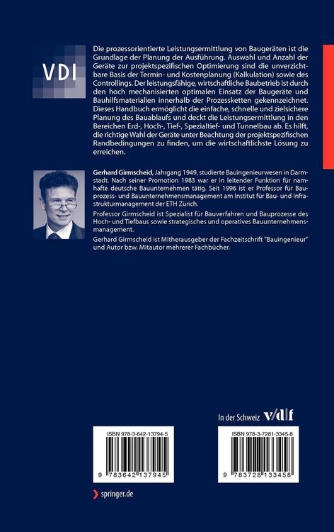 Produktbild: Leistungsermittlungshandbuch f&uuml;r Baumaschinen und Bauprozesse