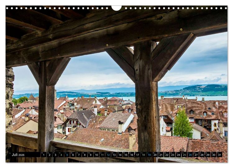 Produktbild: Murten &ndash; Historischer Charme am Ufer des Murtensees (Wandkalender 2026 DIN A3 quer), CALVENDO Monatskalender