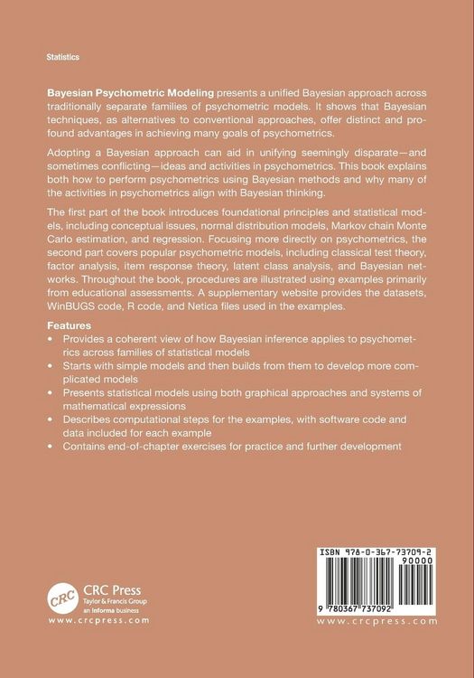 Produktbild: Bayesian Psychometric Modeling